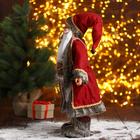 Дед Мороз под ёлку «Зимнее волшебство. Новогодняя игрушка в красной шубке с фонариком», 45 см - Фото 2