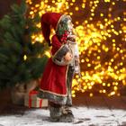 Дед Мороз "В красной шубке с фонариком" 45 см - Фото 4