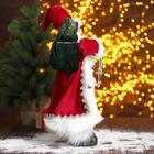 Дед Мороз "В красной шубке с новогодним венком" 24х45 см - фото 3706422