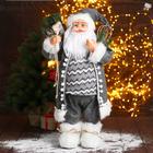 Дед Мороз "В сером тулупе со снегоступами" 60 см - фото 9045077