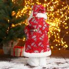 Дед Мороз "В красной шубке в ёлочках с подарками" двигается, 20х40 см - Фото 3
