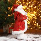 Дед Мороз "В красной шубе с подарками" двигается, 40 см - Фото 4