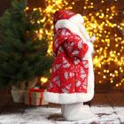 Дед Мороз "В красной шубке в ёлочках с подарками" двигается, 23х45 см - Фото 4