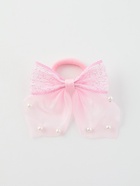 Бант для волос на резинке «Бантик Лили воздушный», 8×7 см, розовый - Фото 5