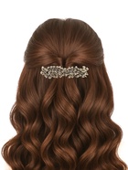 Заколка - автомат для волос «Ажурные веточки», 2.3×8.5 см, золото - Фото 7