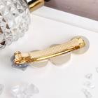 Заколка - автомат для волос «Гроссо», 1.7×7 см, серо-синяя - Фото 2