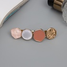 Заколка - автомат для волос «Гроссо», 1.7×7 см, бежевая - Фото 1