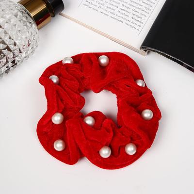 Резинка для волос «Орбита», бархат жемчужинка, МИКС