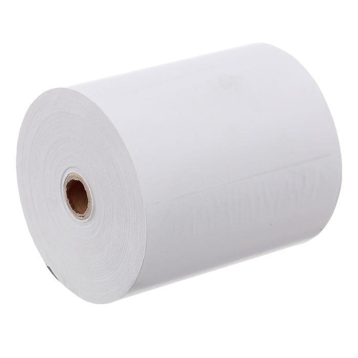 Чековая термолента, ширина 80 мм, длина 80 м, втулка 12 мм, 48 г/м² - Фото 1