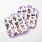 Кухонный набор Доляна «Прованс», прихватка 17х17 см - 2 шт - Фото 2