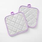 Кухонный набор Доляна «Прованс», прихватка 17х17 см - 2 шт - Фото 3