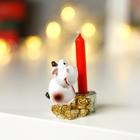 Сувенир полистоун подсвечник со свечой "Коровка Пятнушка" МИКС 3,8х4,5 см (комплект 12 шт) - фото 21107660