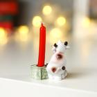 Сувенир полистоун подсвечник со свечой "Коровка Пятнушка" МИКС 3,8х4,5 см (комплект 12 шт) - фото 21107661