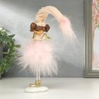 Сувенир полистоун "Ангелочек-девочка в розовой пуховой юбке" МИКС 32х5,5х7 см - Фото 4