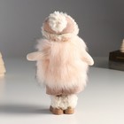 Кукла интерьерная "Малышка в меховом жилете и в шапке с помпоном" 27х9х12 см - Фото 3
