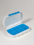 Таблетница, 12×7.5×2.8 см, 6 секций, белая, голубая - Фото 2