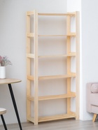 Стеллаж деревянный, 6 полок, 170×84×28 см, хвоя, усиленный, напольный - Фото 2