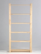 Стеллаж деревянный, 6 полок, 170×84×28 см, хвоя, усиленный, напольный - Фото 4