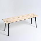 Лавка для сада и дачи «Хит», 118×33×45 см, дерево, металл - Фото 1