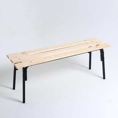 Лавка для сада и дачи «Хит», 118×33×45 см, дерево, металл