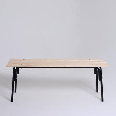 Лавка для сада и дачи «Хит», 118×33×45 см, дерево, металл