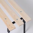 Лавка для сада и дачи «Хит», 118×33×45 см, дерево, металл - Фото 4