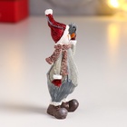 Фигурка полистоун «Снеговик в вязанном наряде и шапке-колпаке», 9.3×4.3×2.5 см, МИКС - Фото 4