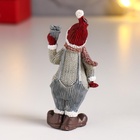 Фигурка полистоун «Снеговик в вязанном наряде и шапке-колпаке», 9.3×4.3×2.5 см, МИКС - Фото 5