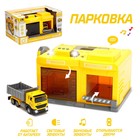 Парковка - гараж «Стройка» с машинкой и рацией, световые и звуковые эффекты, МИКС - Фото 1