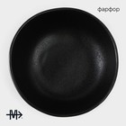 Салатник Magistro Pietra lunare, 780 мл, d=16 см, фарфор, чёрный - Фото 2