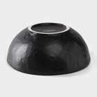 Салатник фарфоровый Magistro Pietra lunare, 780 мл, d=16 см, цвет чёрный - Фото 3