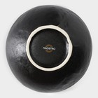 Салатник фарфоровый Magistro Pietra lunare, 780 мл, d=16 см, цвет чёрный - Фото 4