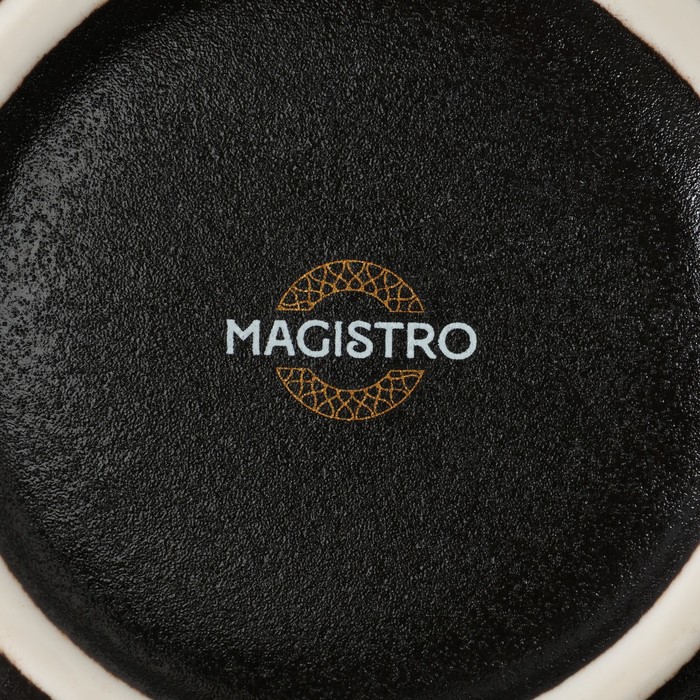 Салатник фарфоровый Magistro Pietra lunare, 780 мл, d=16 см, цвет чёрный - фото 1908588111