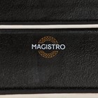 Блюдо для подачи Magistro Pietra lunare, 30×10 см, фарфор, чёрное - Фото 6