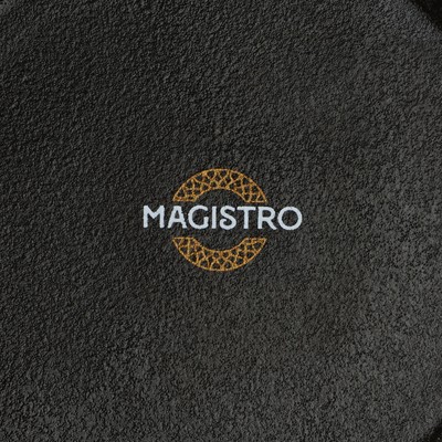 Блюдо для подачи Magistro Pietra lunare, d=22 см, фарфор, чёрное
