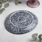 Блюдо фарфоровое для подачи Magistro «Гранит», 20×17 см - Фото 3