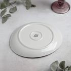 Блюдо фарфоровое для подачи Magistro «Сиам», 20×18 см, цвет серый - Фото 3