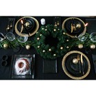 Блюдо для подачи Magistro Pietra lunare, 21×21 см, фарфор, чёрное - Фото 6