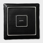 Блюдо для подачи Magistro Pietra lunare, 21×21 см, фарфор, чёрное - Фото 5