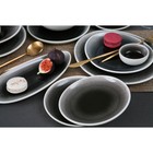 Блюдо фарфоровое для подачи Magistro «Сиам», 26×12,3 см, цвет серый - Фото 5