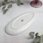 Блюдо фарфоровое для подачи Magistro «Сиам», 26×12,3 см, цвет серый - Фото 3