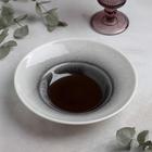 Тарелка фарфоровая для пасты Magistro «Сиам», 270 мл, d=22 см, цвет серый - фото 1007073