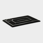 Блюдо фарфоровое для подачи Magistro "Pietra lunare", 33,5×24×1,5 см, цвет чёрный - Фото 4