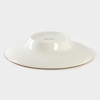 Тарелка для пасты Доляна «Космос», 150 мл, d=21 см, фарфор, белая, синяя - Фото 3