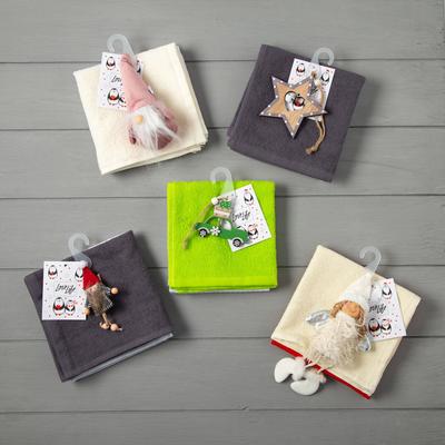 Набор полотенец LoveLife «Волшебник» : вафля 35х60 см, махра 30х30 см + игрушка