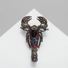 Брошь «Скорпион», цветная в сером металле - Фото 1