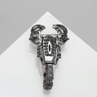 Брошь «Скорпион», цветная в сером металле - Фото 2