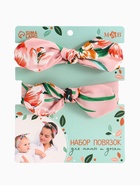 Повязка на голову для мамы и дочки M&B «Family look: ягодки», 2 шт., розовый - Фото 12