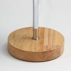 Лампа настольная 16011/1 E14 40 Вт дерево-хром 12.5×12.5×42 см RISALUX - Фото 5