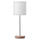 Лампа настольная 16011/1 E14 40 Вт дерево-хром 12.5×12.5×42 см RISALUX - Фото 7